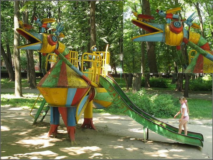 Украинская детская площадка в Хмельницком (13 фото)