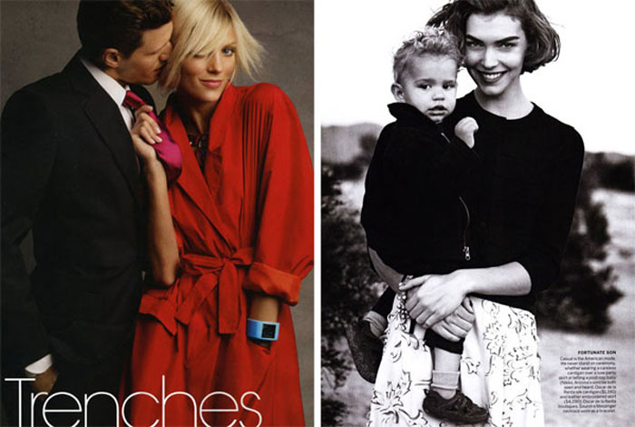 Две фотосессии в Vogue US (февраль 2011)