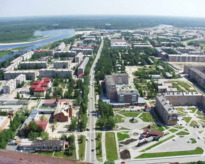 Небольшой сибирский городок Урай