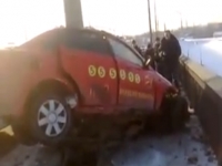 Шевроле Лачетти попала в ДТП