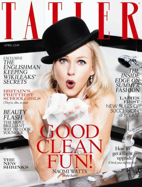Наоми Уоттс в журнале Tatler. UK. Апрель 2011 ( 4 фото)