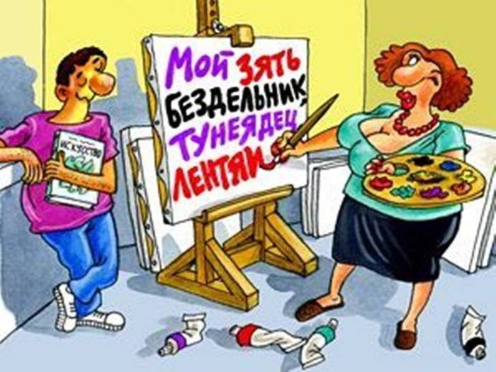 Забавные карикатуры про тёщ