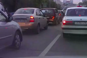 Интересный пешеход