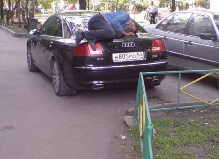 Забавные авто приколы