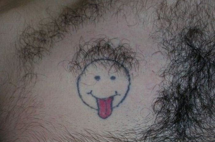 Выстриженные узоры на теле WTF)