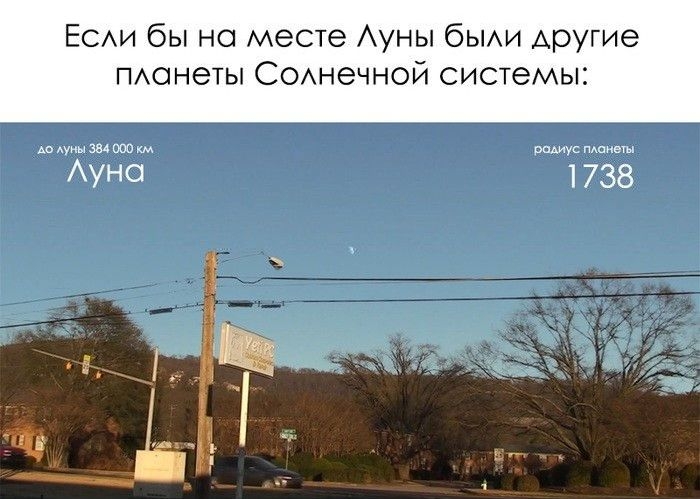 Если вместо Луны были другие планеты Солнечной системы