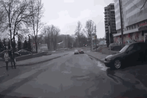 Очень опасный пешеход