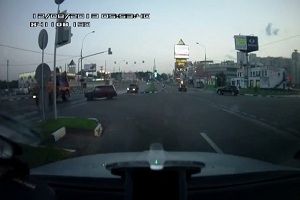 ДТП и погоня за неадекватным водителем
