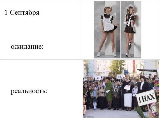 Отличная подборка приколов про первое сентября