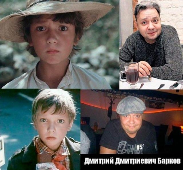 Знаменитые актеры из советских кинофильмов "тогда и сейчас"
