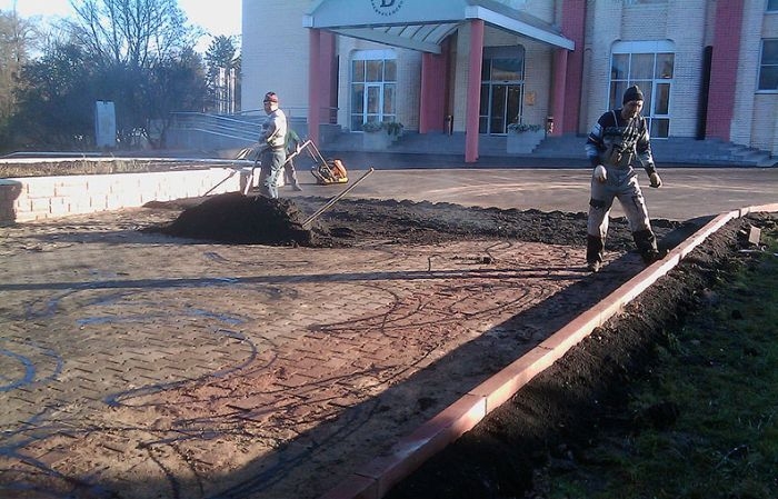 Креативный способ укладки асфальта
