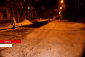 Укладка супер асфальта на снег
