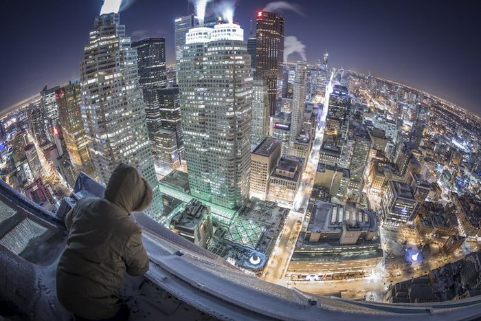 Взгляд на Торонто с небоскреба