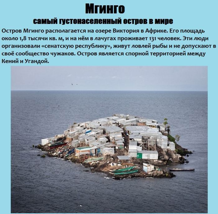 Интересные факты о самом густонаселенном остров