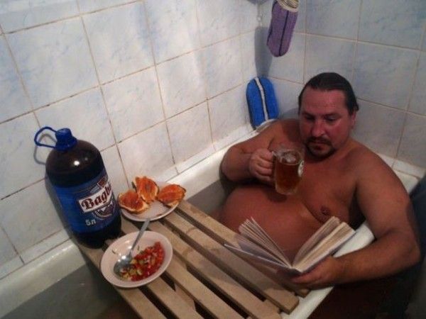 Странное занятие в ванной