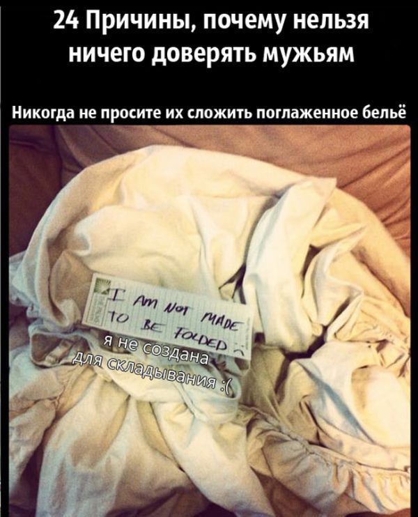 Почему нельзя доверять мужьям