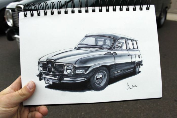 Нарисованные автомобили