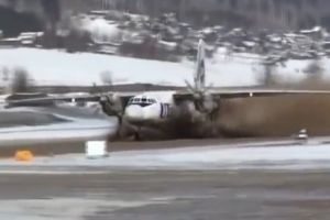 Взлет АН-24 в русских условиях