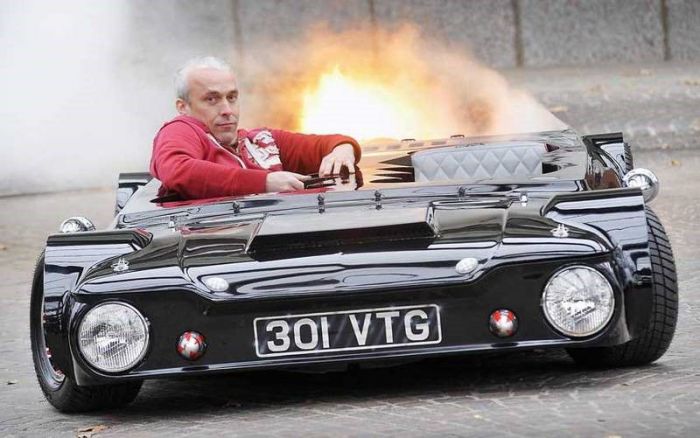 Очень низкий автомобиль