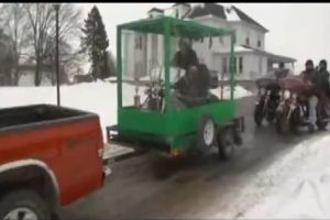 Странные похороны байкера