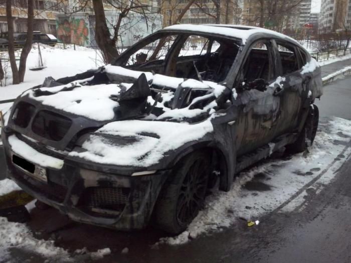 Поджог BMW Х6