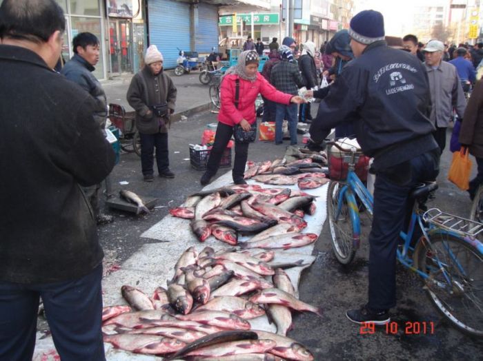 Продуктовый рынок в Хэйхэ