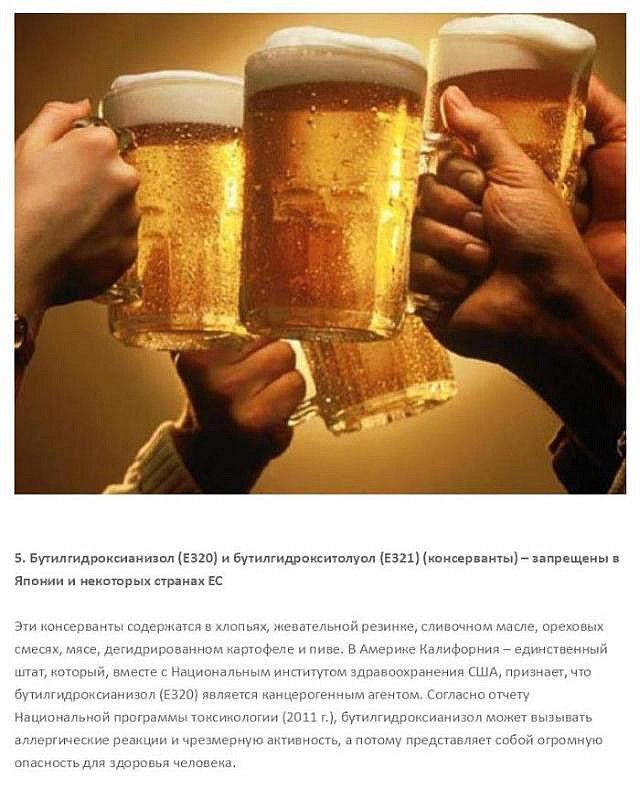 Запрещенные в разных странах пищевые ингредиенты, которые разрешены в США