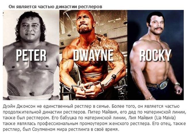 Интересные факты о Дуэйне Джонсоне