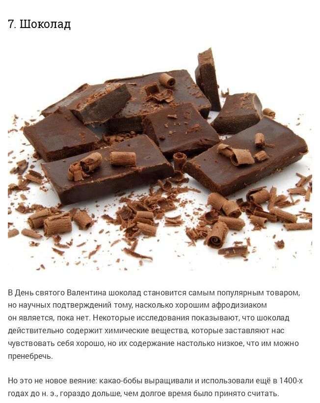 10 самых распространенных афродизиаков