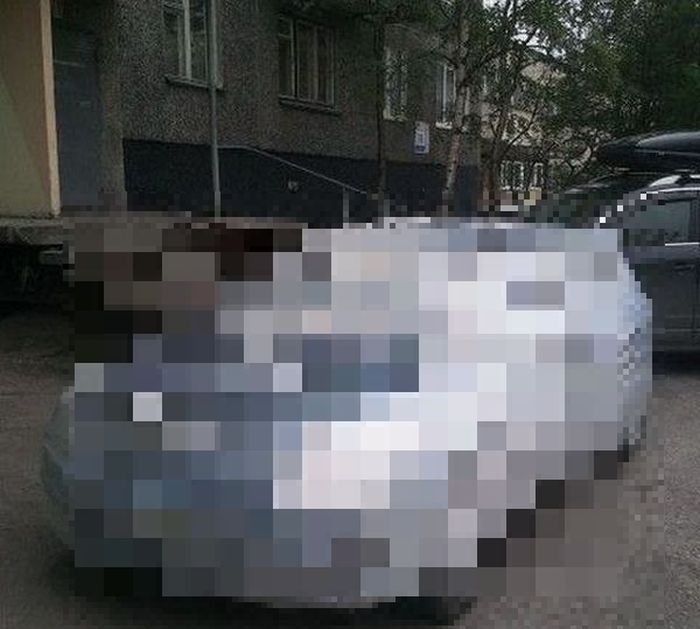Забавная упаковка для машины
