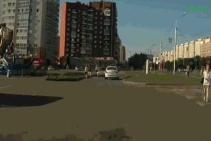 Неадекватный пешеход и наглый водитель