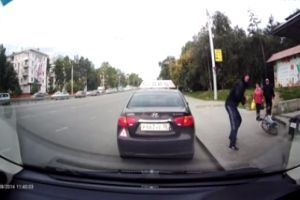 Зря он резко нажал на передние тормоза