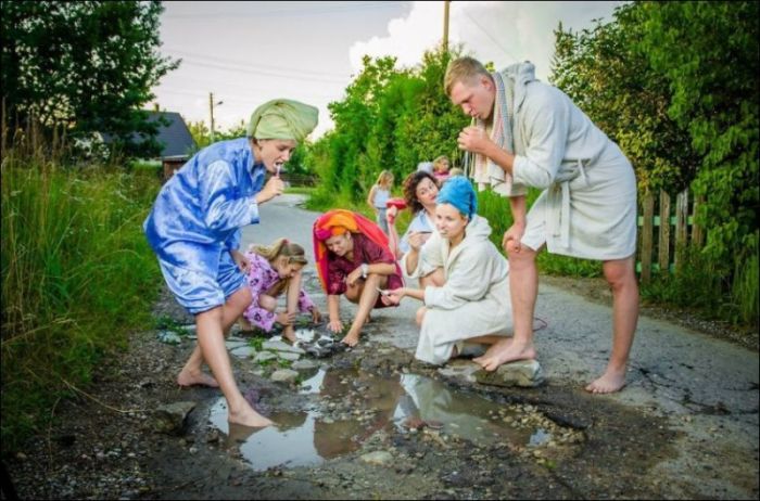 Ямы на дороге