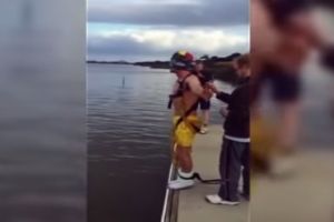 Прикол на банджи-джампинге