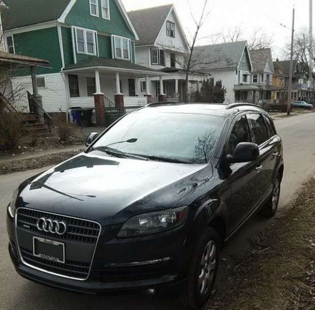 Странный тюнинг внедорожника Audi Q7