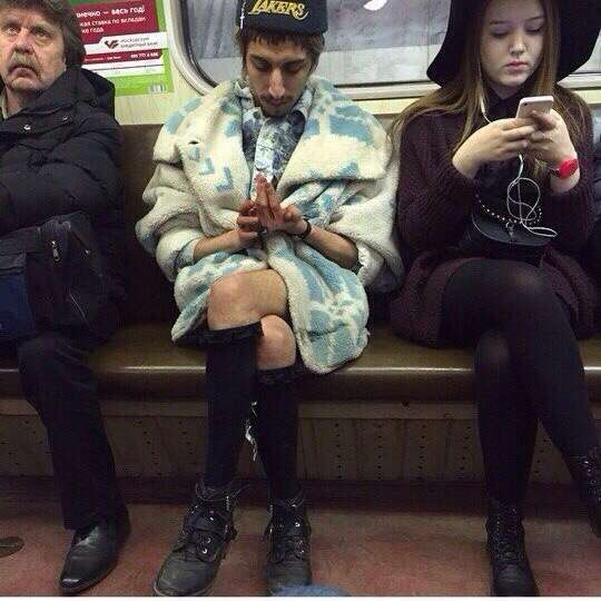 Забавные люди в метро