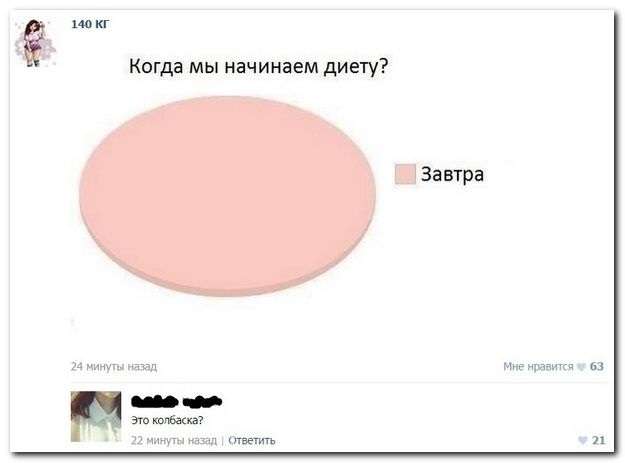 Смешные комментарии из социальных сетей