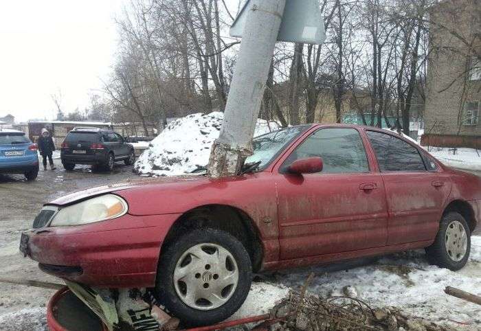 Странная авария в Раменском
