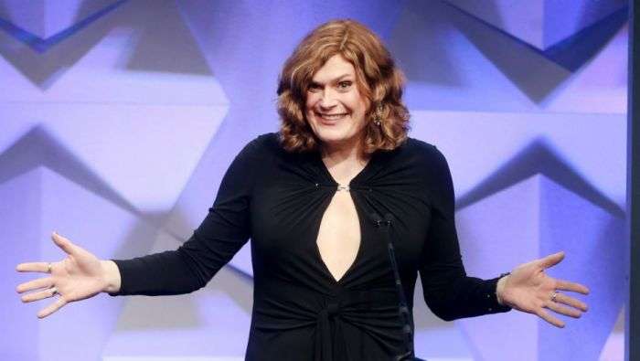 На вручение премии GLAAD Media Awards, Энди Вачковски впервые показался в новом образе