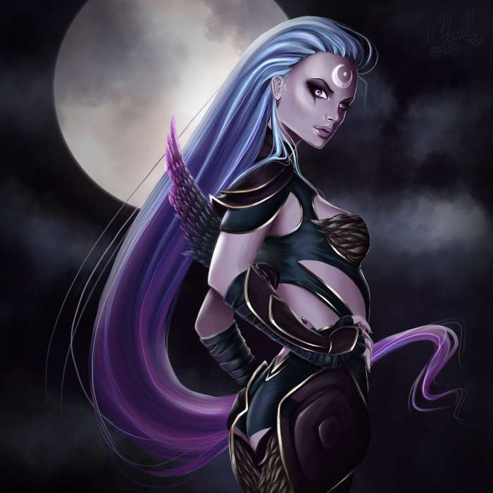 Диана из League of Legends (42 фото)