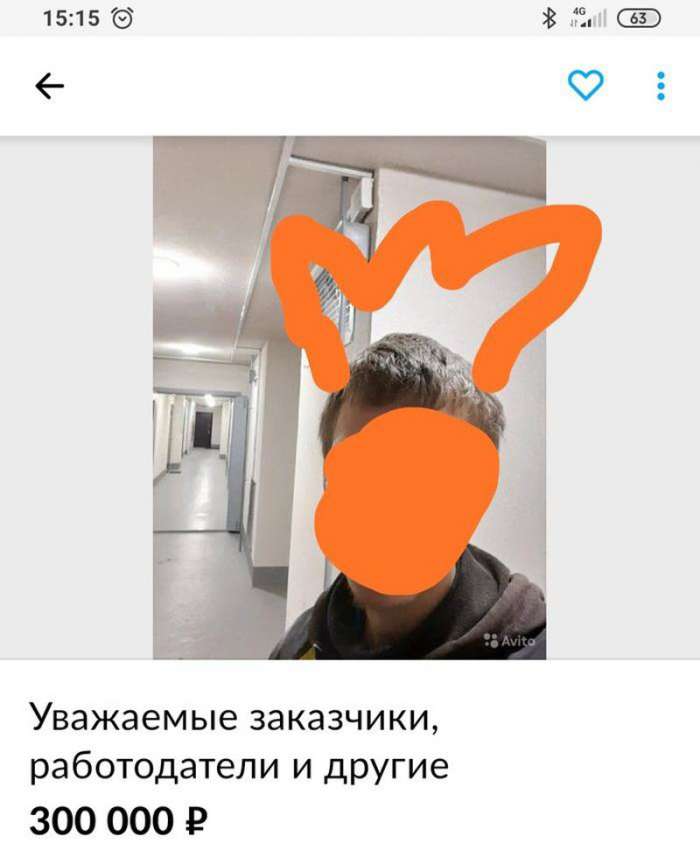 Самый амбициозный соискатель работы на Авито