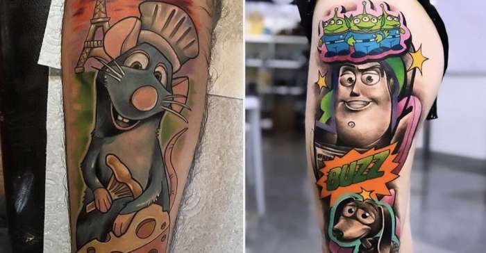 Лучшие идеи татуировок для поклонников творчества студии Pixar