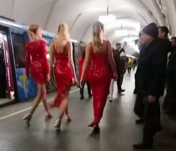 Модники из российского метрополитена