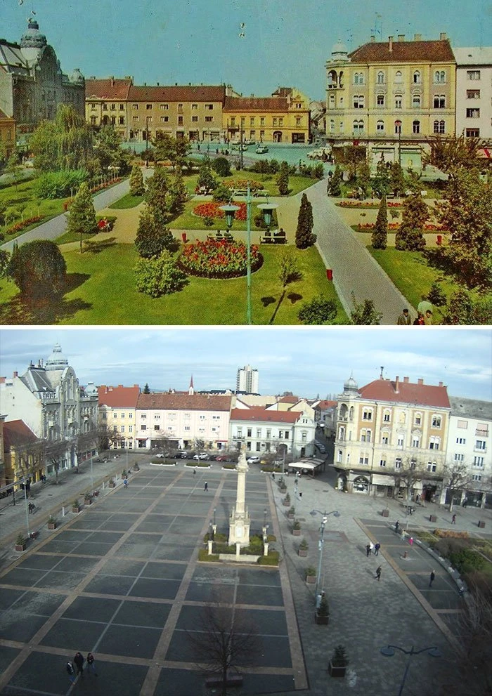 Реальная городская архитектура, которая вызывает тоску